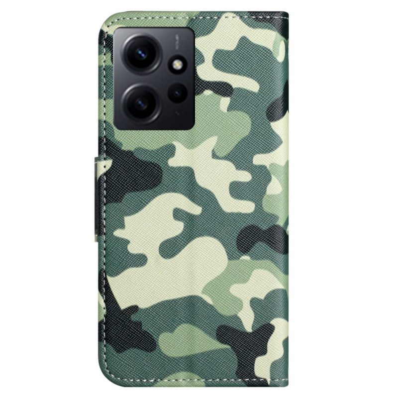 Custodia in pelle Xiaomi Redmi Note 12 4G Camuffare