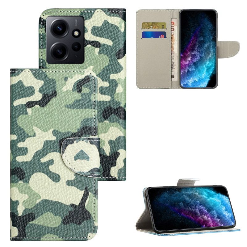 Custodia in pelle Xiaomi Redmi Note 12 4G Camuffare