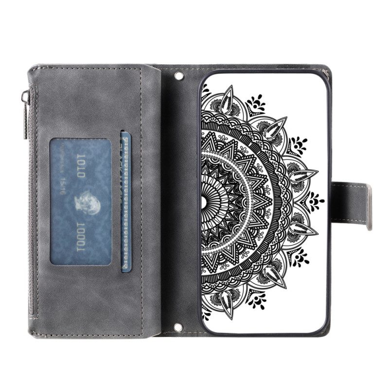 Custodia in pelle Xiaomi Redmi Note 12 4G Con Borsa Mandala