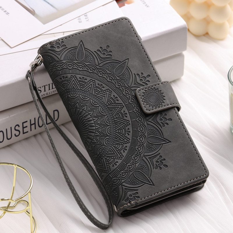 Custodia in pelle Xiaomi Redmi Note 12 4G Con Borsa Mandala