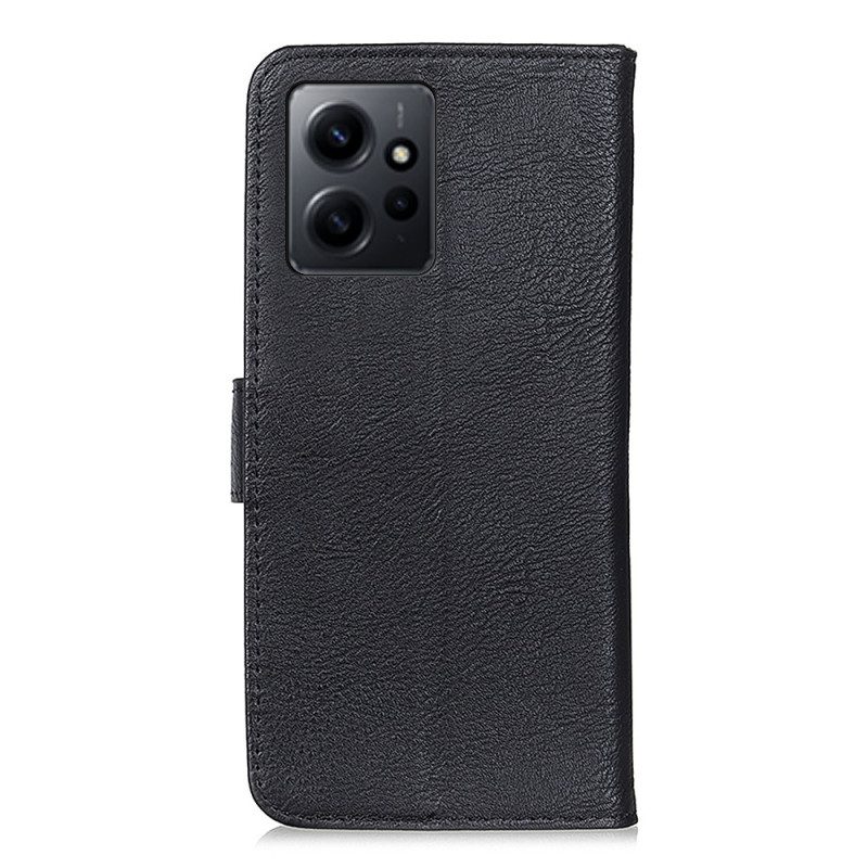 Custodia in pelle Xiaomi Redmi Note 12 4G Ecopelle Retrò Khazneh