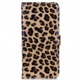 Custodia in pelle Xiaomi Redmi Note 12 4G Effetto Pelle Di Leopardo