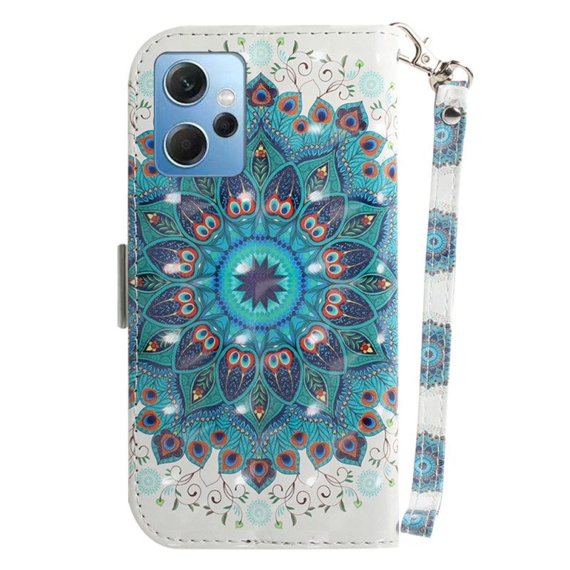 Custodia in pelle Xiaomi Redmi Note 12 4G Mandala Strappy