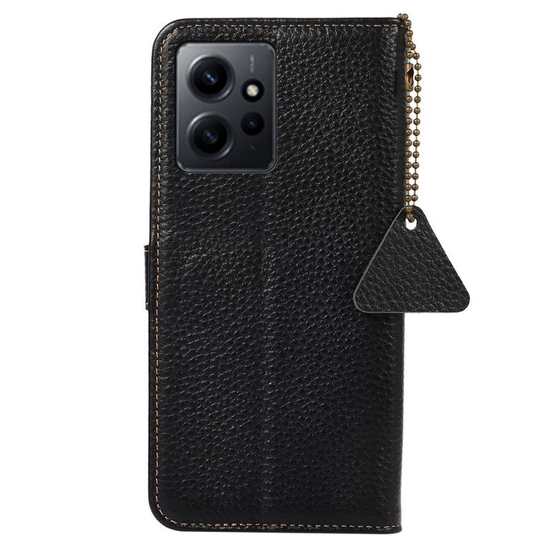 Custodia in pelle Xiaomi Redmi Note 12 4G Rfid In Vera Pelle