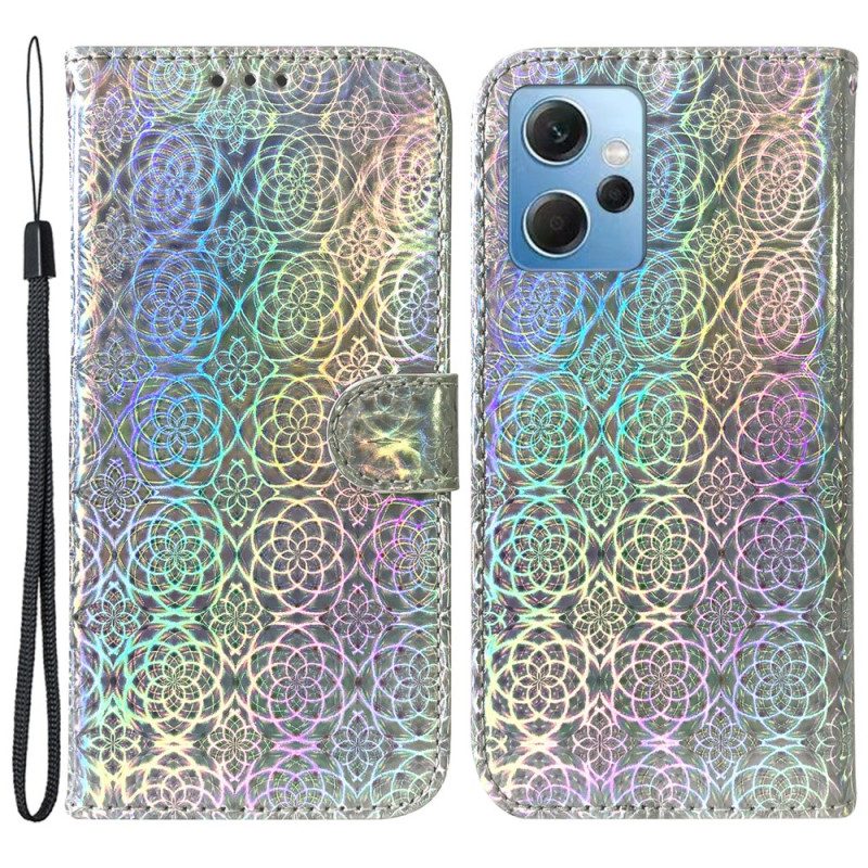 Custodia in pelle Xiaomi Redmi Note 12 4G Stile Discoteca