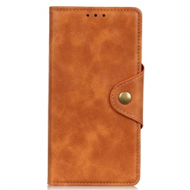 Folio Cover Xiaomi Redmi Note 12 4G Bottone Magnetico In Ecopelle