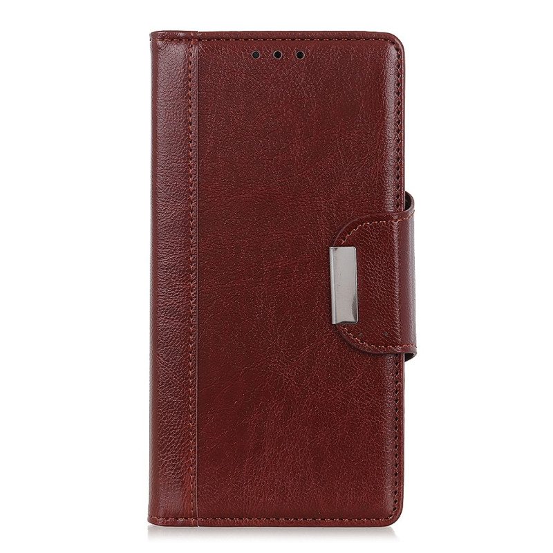 Folio Cover Xiaomi Redmi Note 12 4G Chiusura In Argento