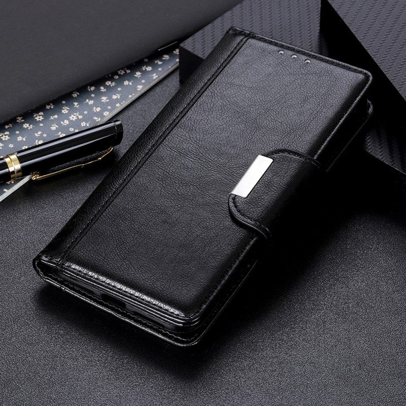 Folio Cover Xiaomi Redmi Note 12 4G Chiusura In Argento