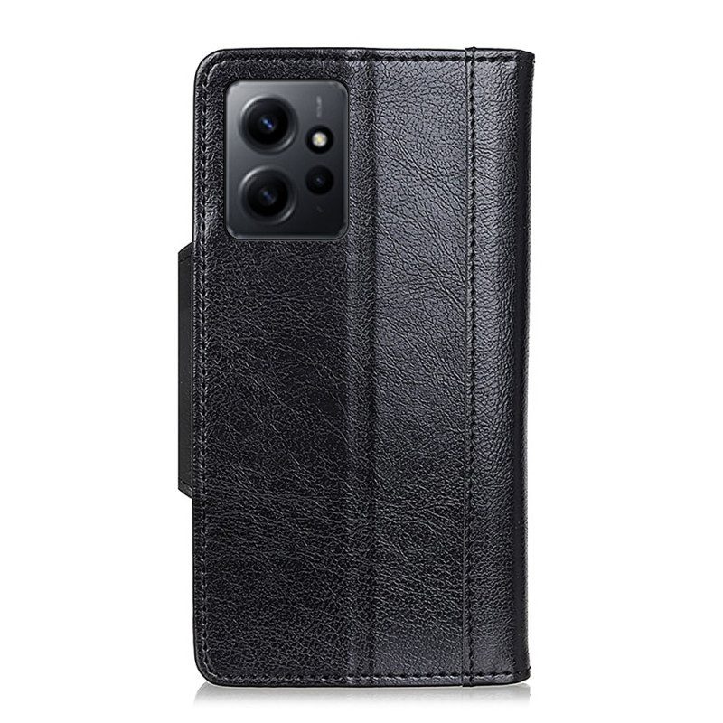 Folio Cover Xiaomi Redmi Note 12 4G Chiusura In Argento