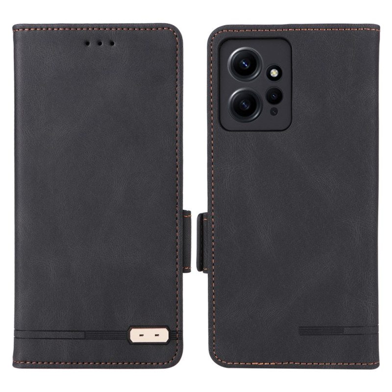 Folio Cover Xiaomi Redmi Note 12 4G Custodia in pelle Classico D'epoca