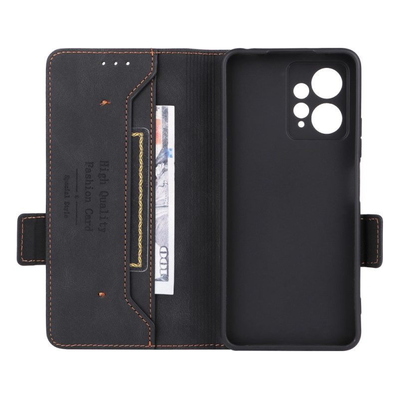 Folio Cover Xiaomi Redmi Note 12 4G Custodia in pelle Classico D'epoca