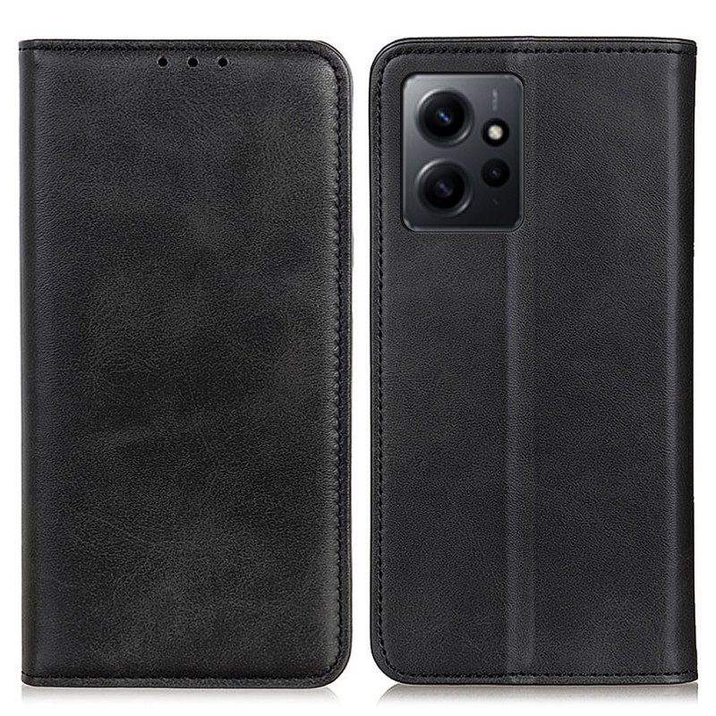 Folio Cover Xiaomi Redmi Note 12 4G Custodia in pelle Pelle Crosta Eleganza