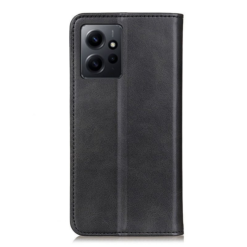 Folio Cover Xiaomi Redmi Note 12 4G Custodia in pelle Pelle Crosta Eleganza