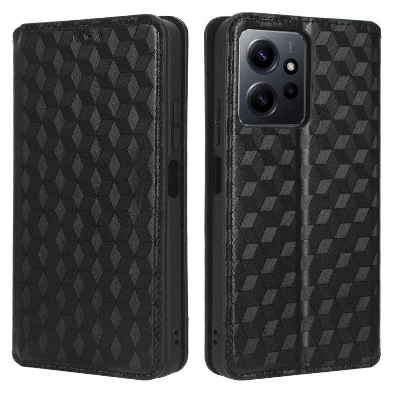 Folio Cover Xiaomi Redmi Note 12 4G Custodia in pelle Modello 3d