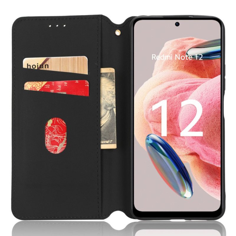 Folio Cover Xiaomi Redmi Note 12 4G Custodia in pelle Modello 3d