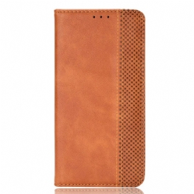 Folio Cover Xiaomi Redmi Note 12 4G Custodia in pelle Stile Stilizzato In Pelle