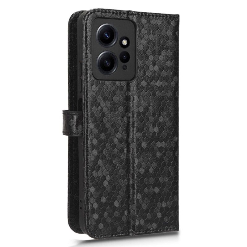 Folio Cover Xiaomi Redmi Note 12 4G Design Con Cinturino 3d