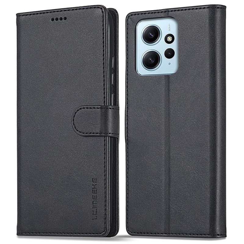 Folio Cover Xiaomi Redmi Note 12 4G Effetto Pelle Lc.imeeke