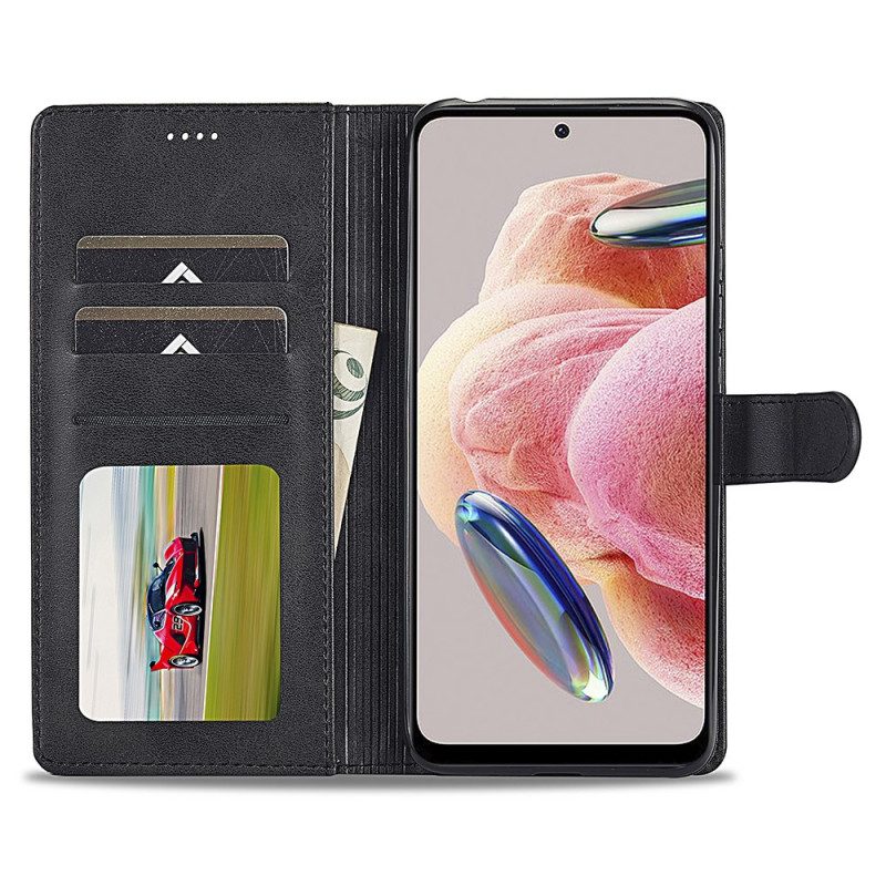 Folio Cover Xiaomi Redmi Note 12 4G Effetto Pelle Lc.imeeke