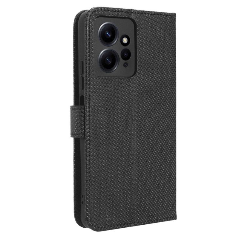 Folio Cover Xiaomi Redmi Note 12 4G Elegante Finta Pelle Con Cinturino