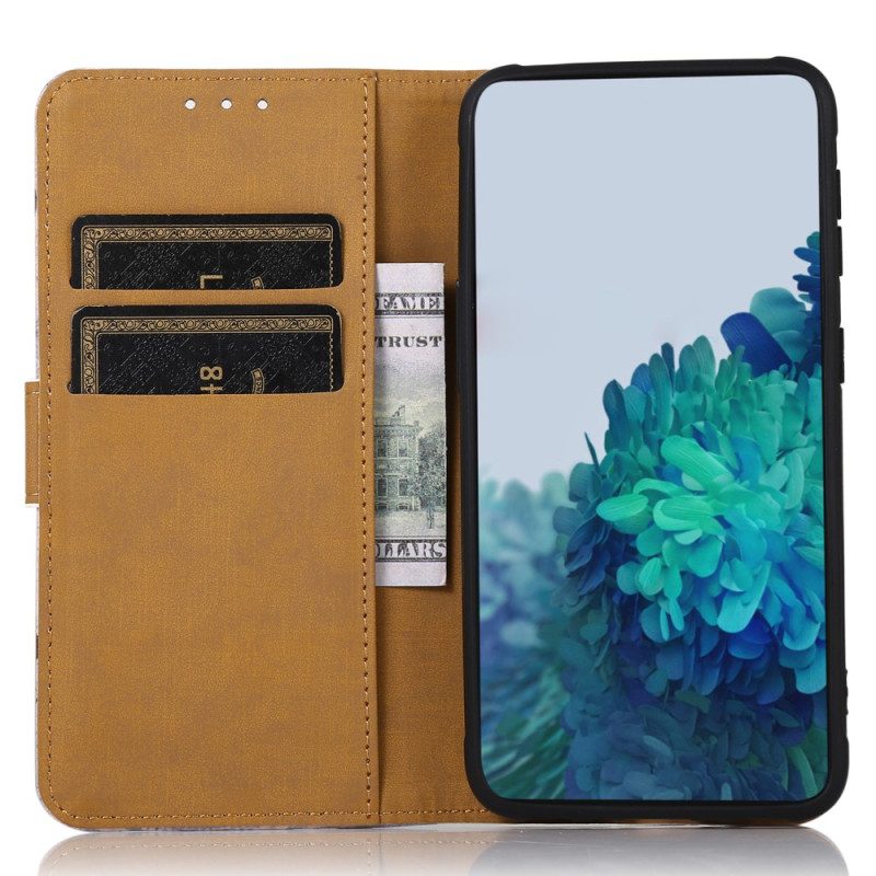 Folio Cover Xiaomi Redmi Note 12 4G Gatto Viaggiatore