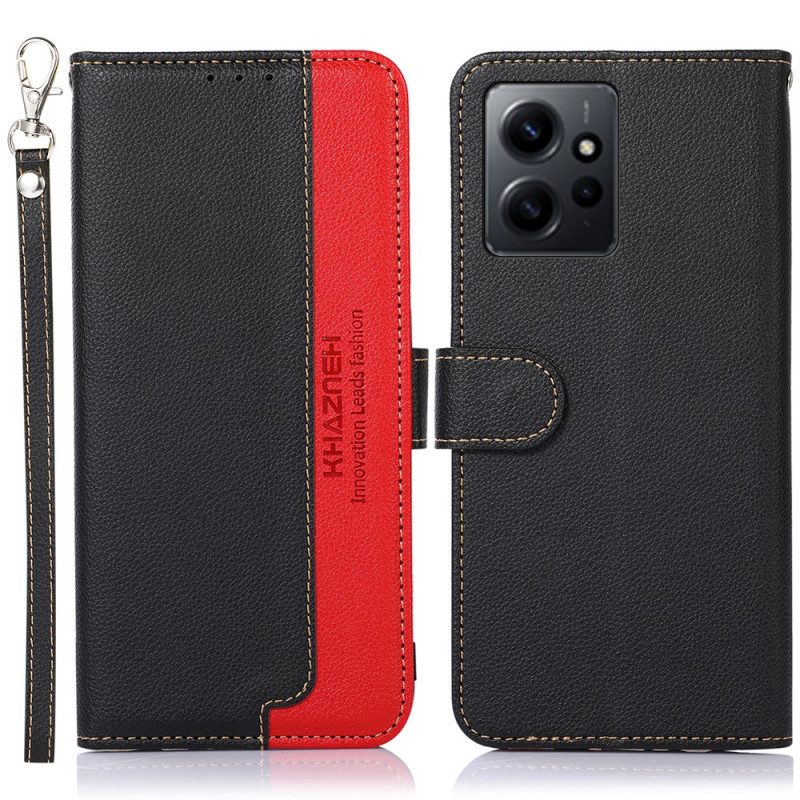 Folio Cover Xiaomi Redmi Note 12 4G Lychee Style Rfid Khazneh