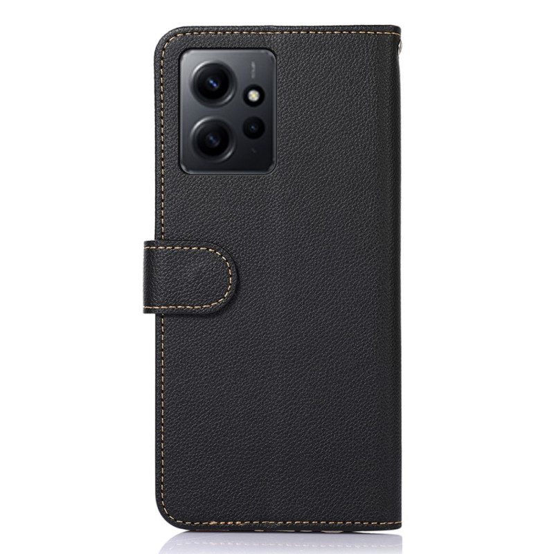 Folio Cover Xiaomi Redmi Note 12 4G Lychee Style Rfid Khazneh