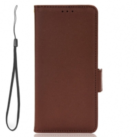 Folio Cover Xiaomi Redmi Note 12 4G Ultra Sottile Con Cordino