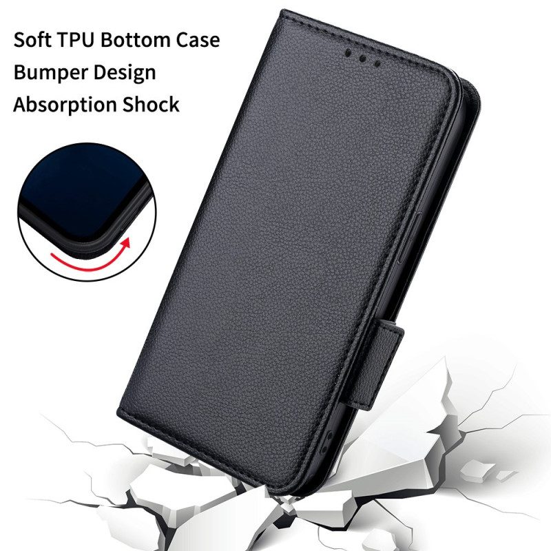 Folio Cover Xiaomi Redmi Note 12 4G Ultra Sottile Con Cordino