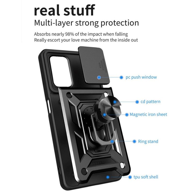 Cover Realme 9i Con Anello-supporto E Protezione Lente