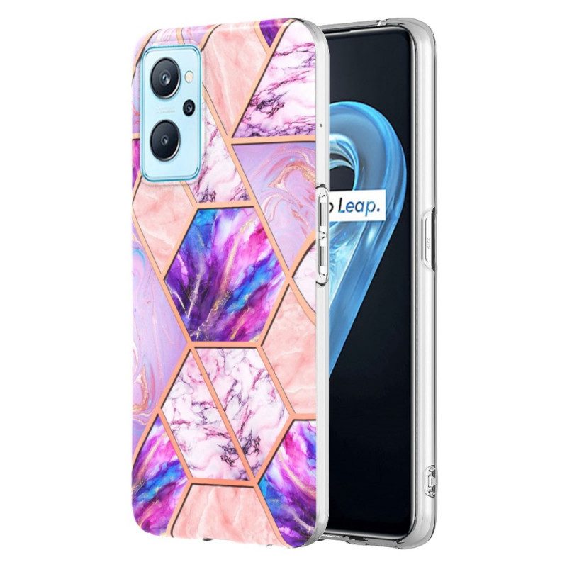 Cover Realme 9i Marmo Geometrico Appariscente