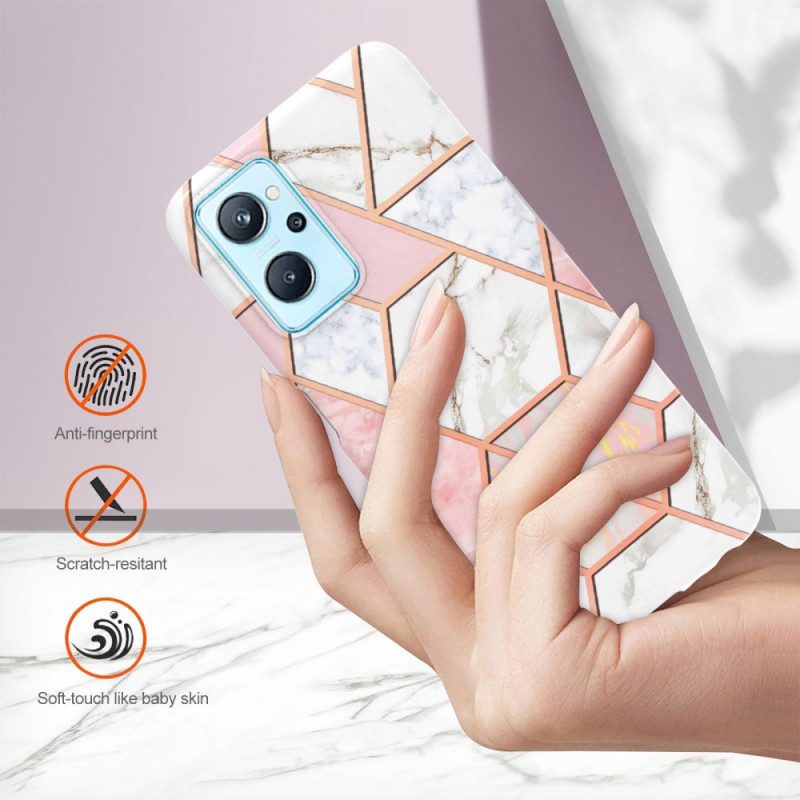 Cover Realme 9i Marmo Geometrico Appariscente