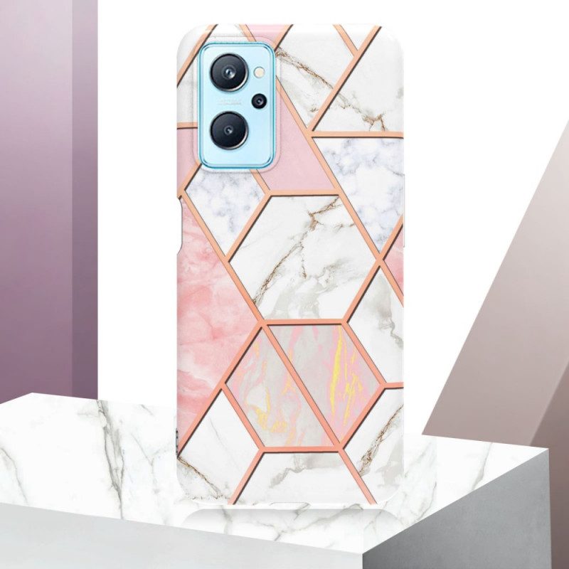 Cover Realme 9i Marmo Geometrico Appariscente