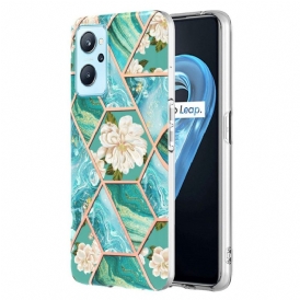 Cover Realme 9i Marmo Geometrico E Fiori