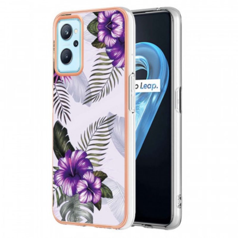 Cover Realme 9i Mini Fiori Viola