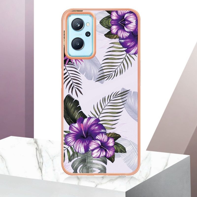 Cover Realme 9i Mini Fiori Viola