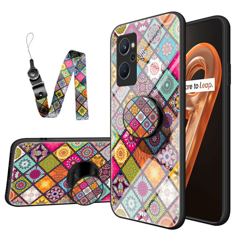 Cover Realme 9i Supporto Magnetico Patchwork