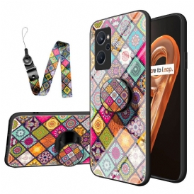 Cover Realme 9i Supporto Magnetico Patchwork