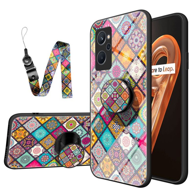 Cover Realme 9i Supporto Magnetico Patchwork