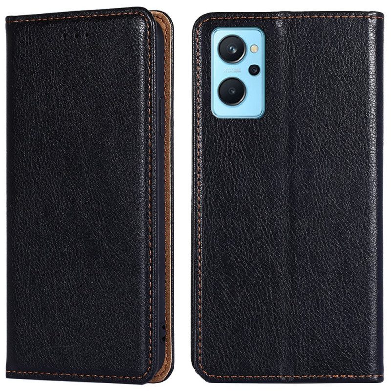 Folio Cover Realme 9i Custodia in pelle Classico Stile Vintage