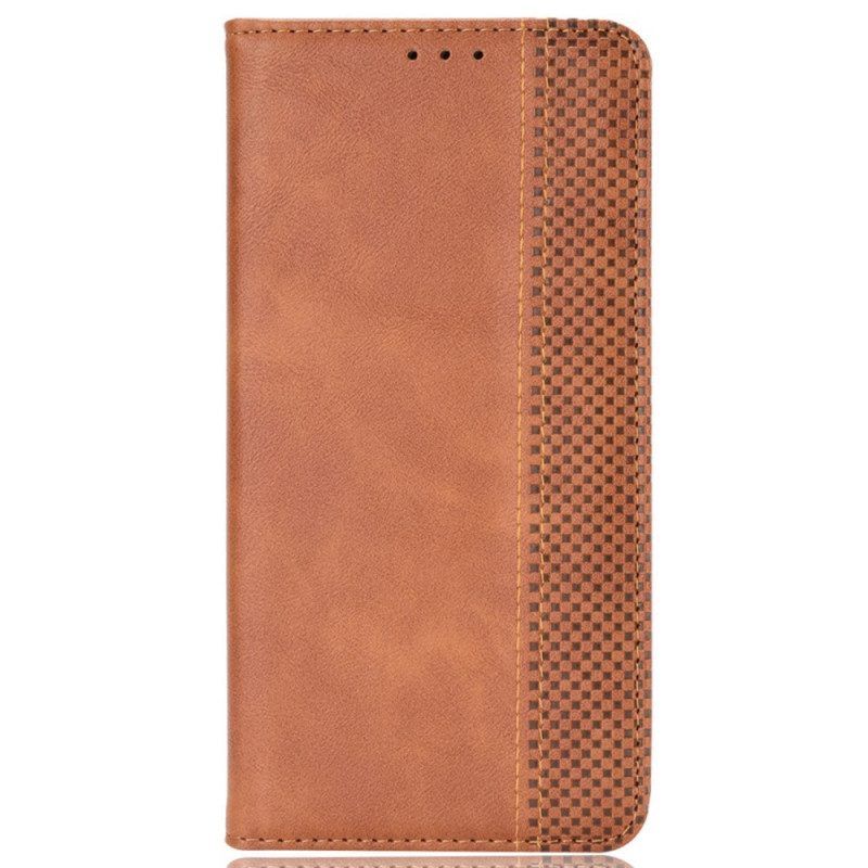 Folio Cover Realme 9i Custodia in pelle Effetto Pelle Vintage Stilizzato