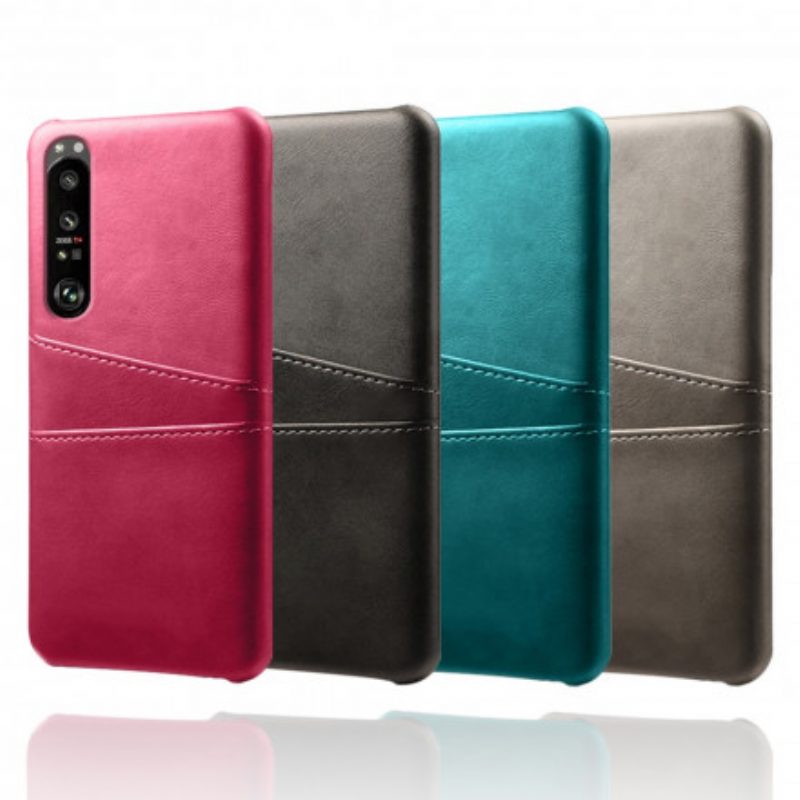 Cover Sony Xperia 1 III Titolare Della Carta Ksq