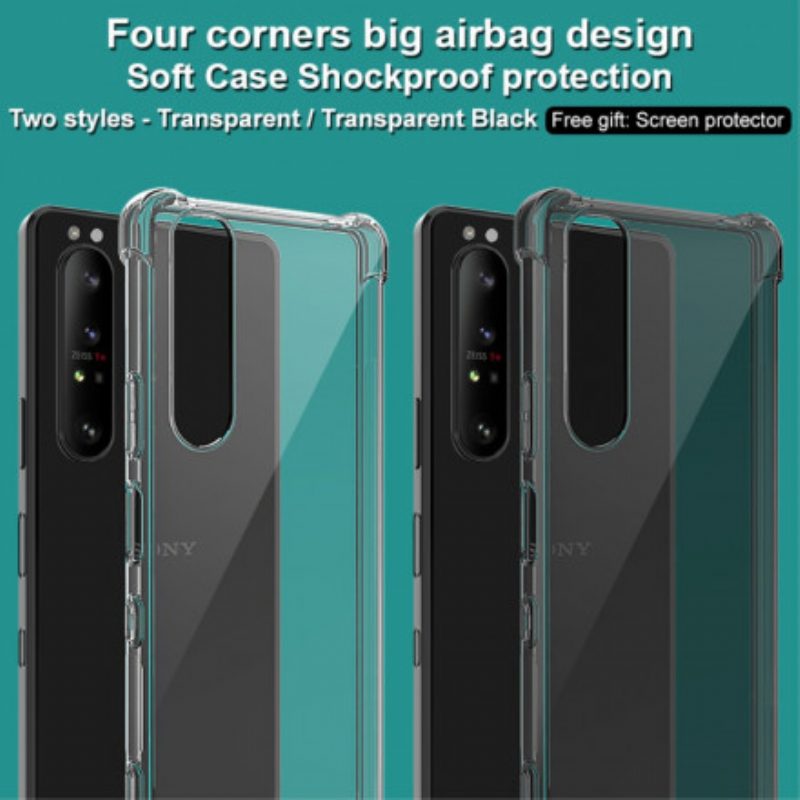 Cover Sony Xperia 1 III Trasparente Con Imak Screen Film