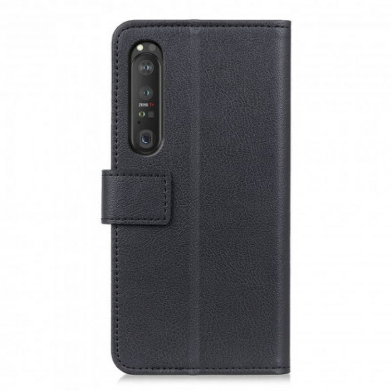 Custodia in pelle Sony Xperia 1 III Ecopelle Classica