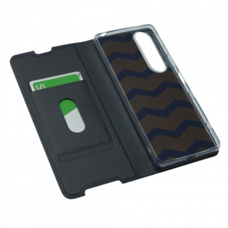 Folio Cover Sony Xperia 1 III Custodia in pelle Chiusura Magnetica