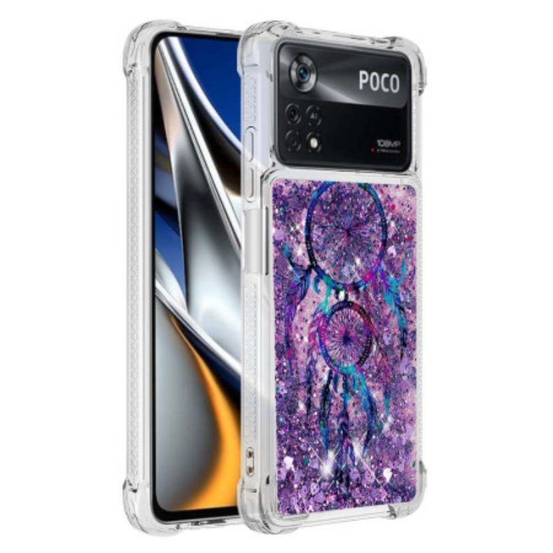 Cover Poco X4 Pro 5G Acchiappasogni Con Paillettes