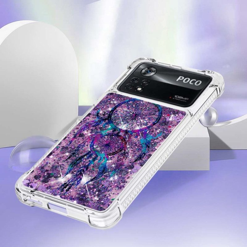 Cover Poco X4 Pro 5G Acchiappasogni Con Paillettes