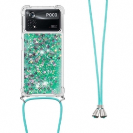 Cover Poco X4 Pro 5G Albero Di Paillettes Con Coulisse