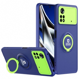 Cover Poco X4 Pro 5G Anello-supporto Bicolore