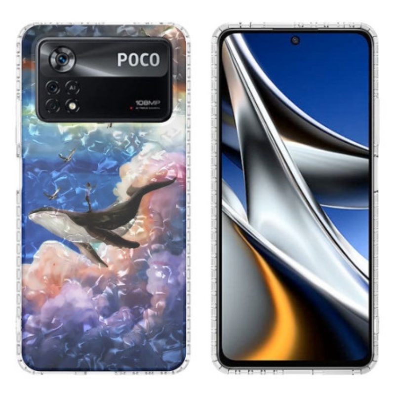 Cover Poco X4 Pro 5G Balena Stilizzata